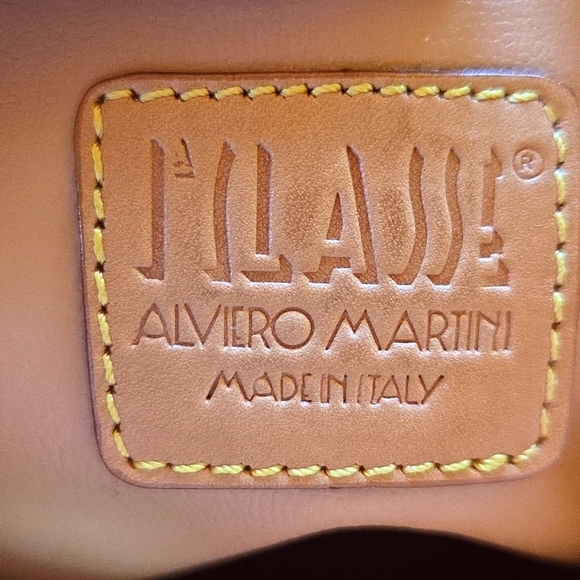 Alviero Martini Tan World Map Tote - Picture 7 of 7